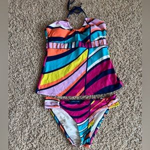 Trina Turk tankini swimsuit size 8. Brand new with tags.